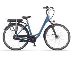 PUCH E-Folk N3 – Elektrische Unisex Stadsfiets – 28 inch- Mat Blauw – Voorwielmotor – Shimano Nexus 3 Versnellingen – 468 Wh Accu