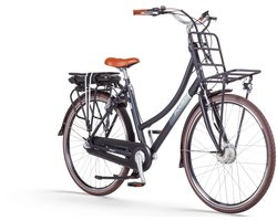 Puch E-Rock N3 Elektrische fiets - Mat Zwart - Damesfiets - 50cm - E-bike