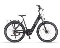 PUCH E-Saphir SUV D10 Elektrische Fiets – E-bike – Rijklaar Geleverd - Lage Instap - Framemaat 49 - Uitneembare Accu - 28 Inch - 250W Ananda Middenmotor - 120 km Actieradius - Matt Black