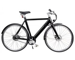 Qivelo Retro – Zwart – Elektrische Fiets – Lichtgewicht 15kg – 504Wh intube accu – Riemaandrijving