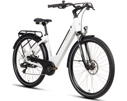 Saxxx Comfort Sport Easy elektrische fiets - 7 versnelling - 90km actieradius - wit