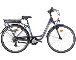 Scrapper elektrische damesfiets 13Ah 7sp 28 inch blauwgrijs