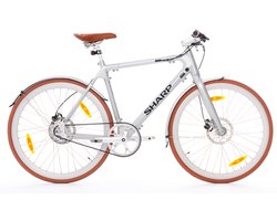 Sharp Milano BK-RS08-ES e-bike 7Ah 1sp naked bike zilver