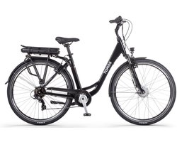 TOMOS EB 05 Elektrische Fiets – E-bike – Rijklaar Geleverd - Lage Instap - Framemaat 50 - Uitneembare Accu - 28 Inch - 250W Ananda Motor - 90 km Actieradius - Glossy Black