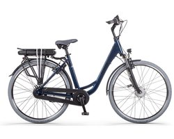 TOMOS EB 06 Elektrische Fiets – E-bike – Rijklaar Geleverd - Lage Instap - Framemaat 55 - Uitneembare Accu - 28 Inch - 250W Ananda Motor - 90 km Actieradius - Dark Blue Glossy