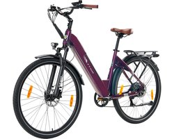 TTGO C3 PRO Elektrische Fiets - 250W Motor - 36V20Ah Accu - Max Snelheid 25km/u - Max Bereik 80-120km - 28 Inch Banden - Shimano 7 Versnellingen - Rood