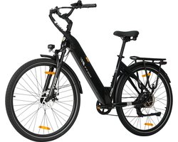 TTGO C3 SE Elektrische Fiets - 250W Motor - 36V18Ah Accu - Max Snelheid 25km/u - 28 INCH Banden - Max Bereik 80-120km - Shimano 7 Versnellingen - Zwart
