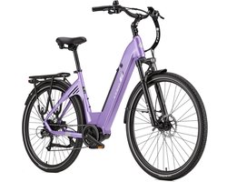 TTGO C7 SE Elektrische Stadsfiets - 28" Banden - 250W Bafang Middenmotor - 36V18Ah Accu - Bereik tot 140km - Shimano 9 Versnellingen - Paars