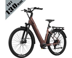 TTGO Z3 Elektrische Fiets – 27.5 Inch Stadsfiets – 720Wh Accu – Achterwielmotor – Actieradius tot 130 km – Shimano 7 Versnellingen – Hydraulische Schijfremmen –Bruin