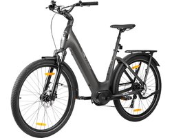 TTGO Z5 Elektrische Fiets - 250W Motor - 36V18Ah Accu - 27.5 Inch Banden - Max Snelheid 25km/u - Max Bereik 110-130km - Shimano 9 Versnellingen - Grijs
