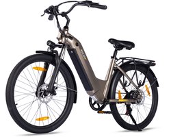 Vankel C03 Elektrische Stadsfiets - Lage Instap - 26 inch Banden - 250W Motor - Shimano 7 Versnellingen - Goud