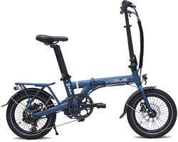 Vogue Mini - Elektrische Vouwfiets - Donkerblauw - 120 kg Draagvermogen - 36V/281Wh Accu - Hydraulische Remmen - 6 Versnellingen - Achterwielmotor