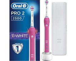 Elektrische Oplaadbare Tandenborstel 3D White Roze met Reisetui