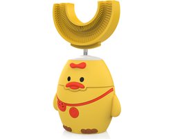 Elektrische Sonische Tandenborstel voor Kinderen tussen 7 t/m 15 Jaar met Timer - Elektrische Kindertandenborstel - 360º Graden - 6 Poetsmodus - IPX7 Waterbestendig - Geel