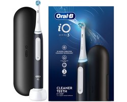 Elektrische tandenborstel Oral-B iO Series 3 Zwart – magnetische tandenborstel – met reisetui & oplaadstation – 3 reinigingsstanden