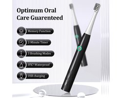 elektrische tandenborstel - Tandenborstel Usb Oplaadbare Volwassen Ultrasone Tanden Schoonmaken 3 Vervanging Tandenborstel Hoofden