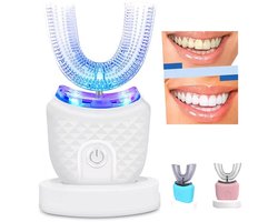 Elektrische U-vormige Tandenborstel – 360 Graden Automatische Reiniging, Waterdichte Siliconen Mondverzorging