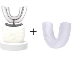 Elektrische U-vormige Tandenborstel voor Volwassenen – 360° Automatische Reiniging – Intelligente USB-Oplaadbare Tandenborstel – Kleur Wit