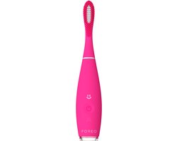 FOREO ISSA mini 3 Ultra-Hygiënische 4-in-1 Siliconen Sonische Elektrische Tandenborstel, Tong- & Wangreiniger, Tanden Bleken, Reisaccessoires, Waterdicht, 265 Dagen/USB-lading, 2 Jaar Garantie, Summer Sky