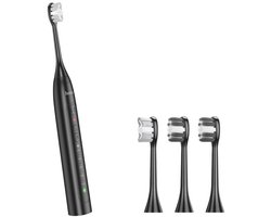 Hoco Elektrische Tandenborstel - Zwart - Inclusief 4 opzetborstels - Oplaadbaar via USB-C