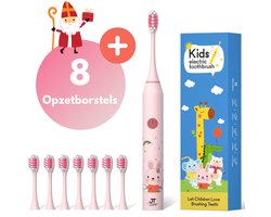 JT Products Sonische Elektrische Baby Tandenborstel Roze Konijn – Vanaf 3 Jaar - Oplaadbaar - Met Timer - 5 Poetsstanden - Peuter - Kind - Waterdicht - Cadeau Baby - Elektrische Tandenborstel Kinderen - Kindertandenborstel - Electrische Tandenborstel