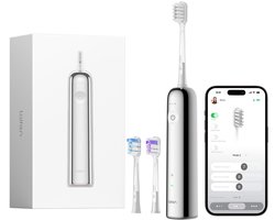 Laifen Wave Elektrische tandenborstel - RVS - incl.3 opzetborstels - Dual Action: Zwenkende & Trillende Borstelkop