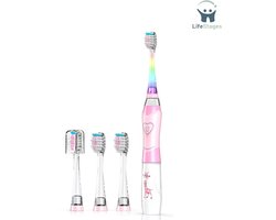LifeStages - Elektrische Tandenborstel Kind - Elektrische Tandenborstel Voor Kinderen Van 3-6-8-12 Jaar Met Kleurrijk Regenboog LED-Licht - Sonische Tandenborstel Voor Peuters