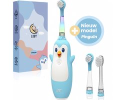 Loby - Elektrische tandenborstel kind - Baby tandenborstel - Oplaadbaar en met Smart™ Timer - Blauw - 0 t/m 6 Jaar