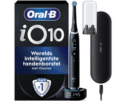 Oral-B iO 10 Elektrische Tandenborstel - Zwart - inclusief Oplaadreisetui en Opzetborstelhouder