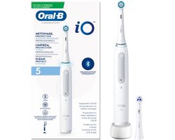 Oral-B iO - 5- Opal Grey-Elektrische Tandenborstel met revolutionaire magnetische technologie Powered By Braun