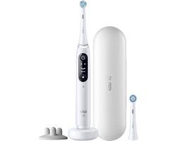 Oral-B iO 7S Wit met Extra Opzetborstel - Volwassene Oscillerende tandenborstel - Roterend
