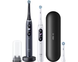 Oral-B iO 8 Wit en Zwart - Elektrische Tandenborstels - Duopack