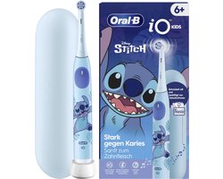 Oral-B iO Kids 6+ – Magnetische Elektrische Tandenborstel – Disney Stitch – 3 poetsstanden – Druksensor – Reisetui