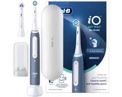 Oral-B iO Series 4 My Way - Elektrische Tandenborstel - Ocean Blue - AI Technologie - 4 Poetsmodi