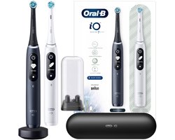 Oral-B iO Series 7 Duo - Elektrische Tandenborstels - Zwart/Wit -AI Technologie - 5 Poetsmodi - Bluetooth App