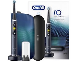 Oral-B iO Series 9 Elektrische Tandenborstel Black Onyx – Magnetische Technologie – 7 Poetsstanden – Smart Display – Reisetui