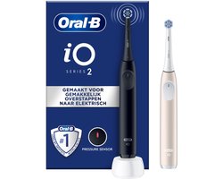 Oral-B iO2 Elektrische Tandenborstels - Night Black & Calm Pink - 2 stuks