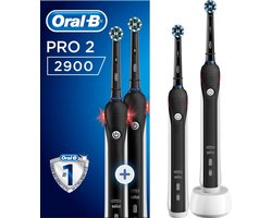 Oral_B Pro 2 - 2900 - Duoverpakking Elektrische Tandenborstel - Zwart