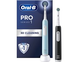 Oral-B Pro Series 1 - Blauwe En Zwarte - Elektrische Tandenborstels - Ontworpen Door Braun