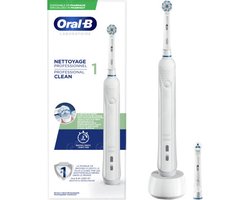Oral-B - Professional Clean 1 - Elektrische Tandenborstel - 2 opzetstukken - 1 oplader