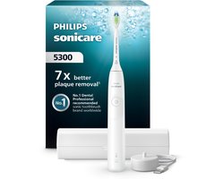 Philips Sonicare 5300 Series - Elektrische Tandenborstel - Wit - Reisetui - Wittere tanden - HX7108/02