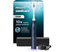 Philips Sonicare 6100 Series – Elektrische Tandenborstel – Blauw - Reisetui - Gevoelige tanden - HX7403/05