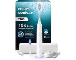 Philips Sonicare 7100 Series - Elektrische Tandenborstel - Wit - Extra Premium Gum Opzetborstel - Reisetui - Gezonder tandvlees - HX7420/02