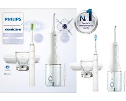 Philips Sonicare DiamondClean 9000 - Elektrische tandenborstel - DiamondClean 9000 - Waterflosser- Wit HX3886/41