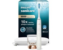 Philips Sonicare DiamondClean 9000 - Luxe Elektrische Tandenborstel - Wit en Rose - Oplaadglas - HX9911/94