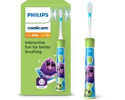 Philips Sonicare For Kids - Elektrische tandenborstel voor kinderen - Groen - Met App - HX6352/11