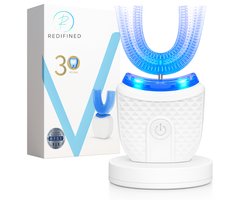 Redifined® Smartbrush - U-Vormige Tandenborstel - Elektrische Teeth Whitening - UV Blauwlicht - Tanden Bleken & Reinigen - 4 Standen