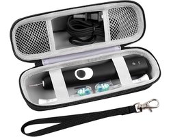 Reisetui voor tandenborstels voor Oral-B Pro 1000 2000 3000 3500 5000 7500 / voor Philips Sonicare ProtectiveClean 4100 6100 5100 6500 7500 Oplaadbare elektrische tandenborstel (alleen etui) - Zwart