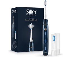 Silk'n SonicYou Elektrische Tandenborstel Geschenkset - met 2 opzetborstels en 2 beschermkapjes - Cadeau-idee - Donkerblauw