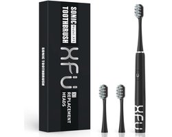 Ultrasone elektrische tandenborstel - Geschikt voor volwassenen en kinderen - IPX7 waterdicht en oplaadbaar - Draagbaar reismodel - Zwart